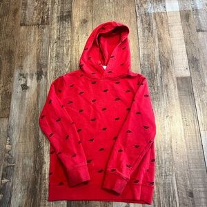 Nike Kids Red Logo Hoodie